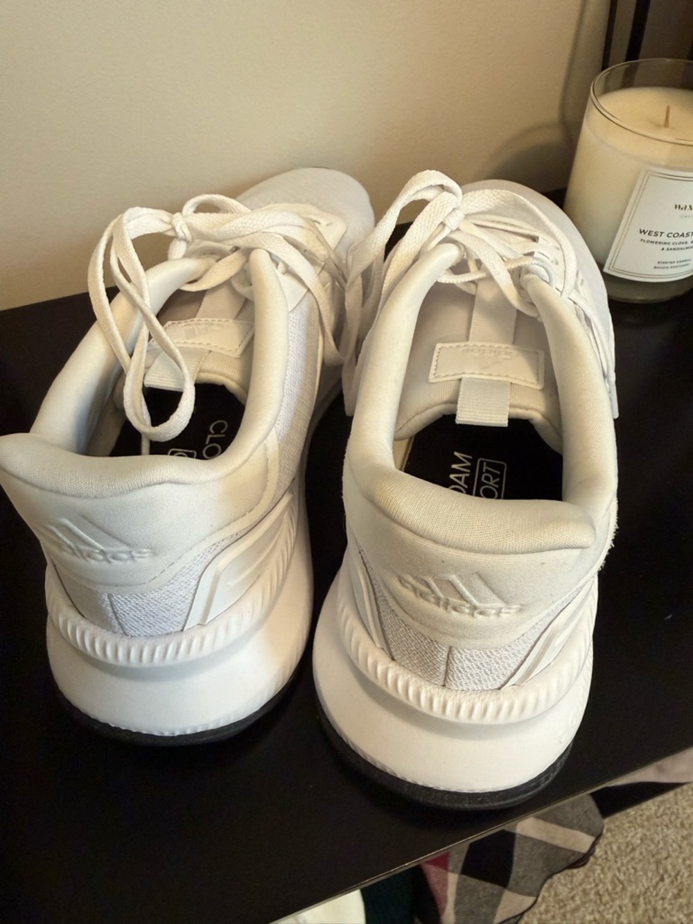 Adidas White Sneakers with Cloudfoam - Picture 3 of 5